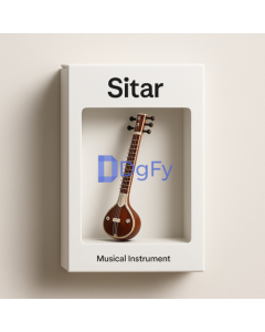 A miniature of the classic Indian string instrument.
